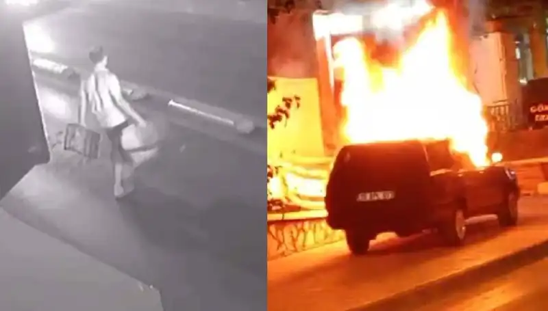 Boşanmak İsteyen Eşinin Aracını Yakan Kişi Gözaltına Alındı