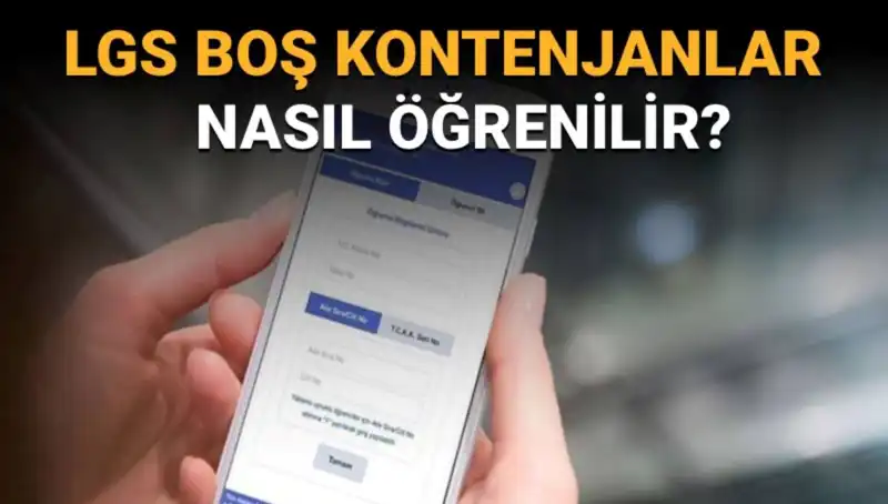 LGS Boş Kontenjanlar ve Tabanlar Nasıl Öğrenilir? e-Okul ile Kolay Sorgulama