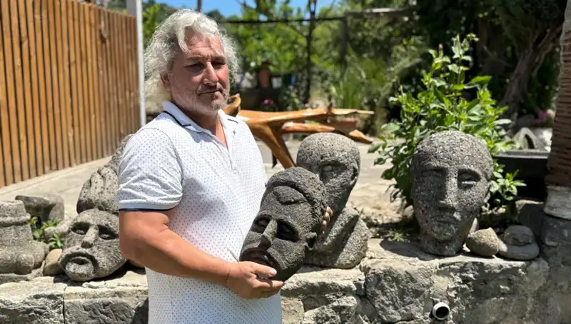 3 Günde Sanat Eseri Yaratıyor: Görüntüleri Tarihi Eser Zannediliyor!
