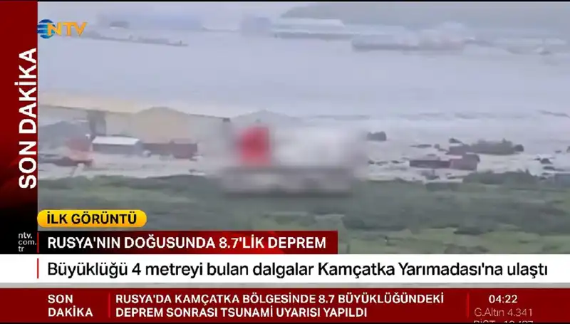 Kamçatka Kıyılarında Tsunami Tehlikesi: İlk Dalgalar Geldi!